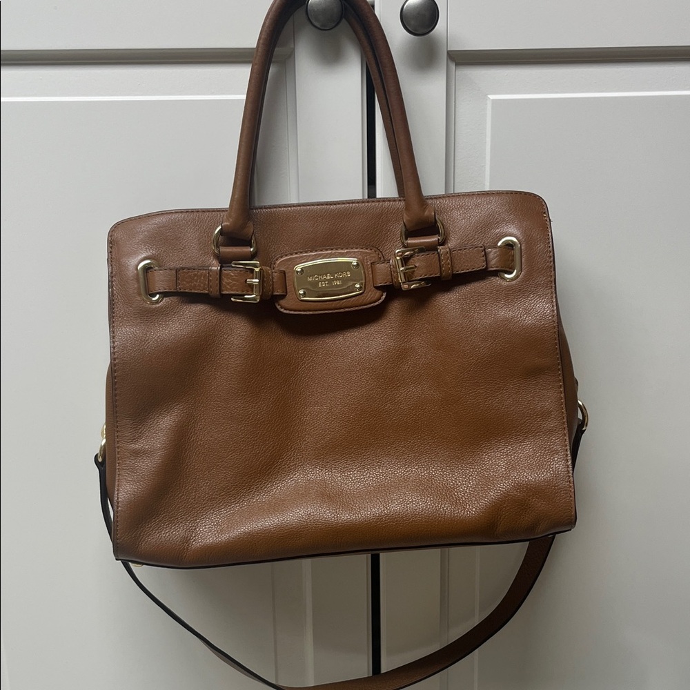 Michael Kors Tan Leather Satchel
